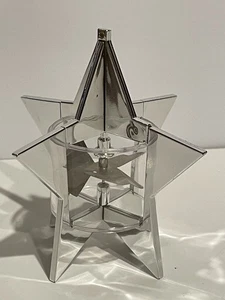 Vintage Dept 56 Spinner Stern Ornament Metallic Silber - Bild 1 von 4