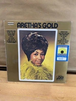 ARETHA FRANKLIN Aretha's Gold SEALED Exclusive LP  Lemon-Lime - Image 1 of 2