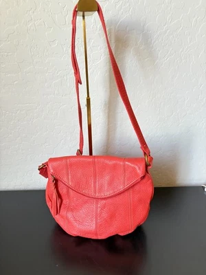 Bolso Bandolera de Cuero The Sak Deena Cartera Plegable Rojo Cayena Naranja Foto 1 de 4