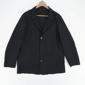 QOR Blazer Mens Large Black Performance Travel Stretch Sport Coat Altered* - Picture 1 of 13