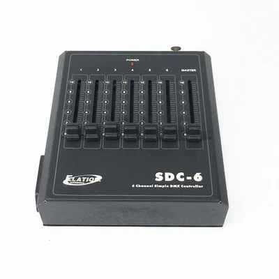 Elation Professional SDC-6 DMX Controller 6 Channel 6CH Desk Lighting Batt/Wired - Image 1 of 4