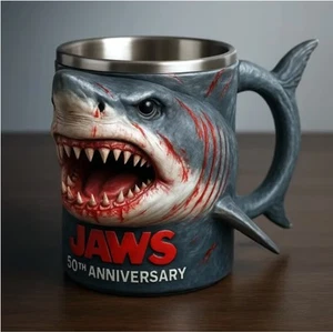 The Great White Shark 50th Anniversary 3D insulated Cup is the best gift - Picture 1 of 11