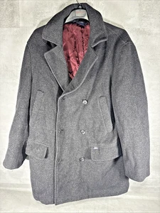 Baumwolle Wolle Kaschmirmischung anthrazit Cotton Traders Herren Winterjacke Knopf S - Bild 1 von 6