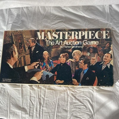 OBRA MAESTRA El arte subasta juego de mesa 1970 vintage Parker Brothers / Completo Foto 1 de 4