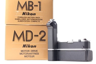 "Top Mint+++ w/ Box" Nikon MD-2 Motor Drive Winder MB-1 Battery Pack F2 JAPAN - image 1 of 4