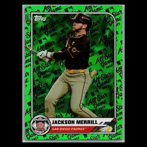 2025 Topps All Star Game - #99 Jackson Merrill Green Rainbow Foil /99 - Padres - Picture 1 of 2