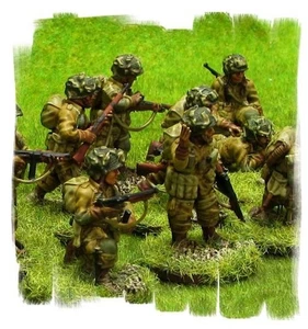 Painted! -  US Paratrooper Squad (LMG)  - 28mm WW2 - World War II - Bolt Action - Picture 1 of 3