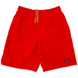 Patagonia Kids Baggies Shorts 7" Lined Swim Trunks Coral Orange Large (12) - Picture 1 of 13