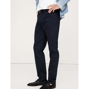 Pantalone Banana Republic Traveler slim fit blu navy elasticizzato lavoro chino 38x32 nuovo con etichetta - Foto 1 di 8