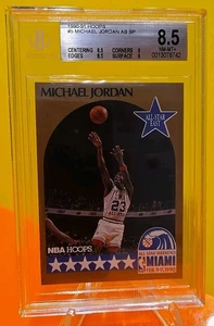 1990-91 NBA Hoops Michael Jordan #5 "All-Star Game SP" Chicago Bulls (BGS-8.5) - Imagen 1 de 4