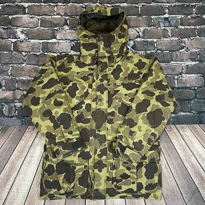 Chaqueta De Colección Remington Gore Tex Para Hombre Mediana Pato Camuflaje Caza Años 80 Abrigo Cremallera EE. UU. Foto 1 de 4