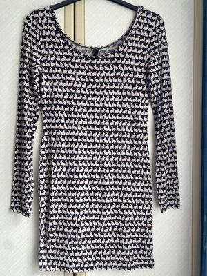 Unusual Rabbit Stretch Dress Size 14 Divided H&M Soft Comfy Ladies Dress Quality - Image 1 of 4