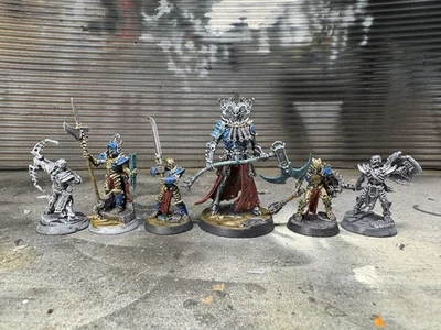 Warhammer AoS Underworlds: Ossiarch Bonereapers Kainan's Reapers pintado Foto 1 de 2