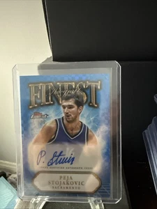 2024-25 Topps Finest - Peja Stojakovic Auto #/99 Blue Finest Autographs SP NMT - Picture 1 of 2