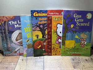 Halloween/Herbst Kinder Bilderbücher, 5 Stück Scholastic, Kürbisse, Spinnen - Bild 1 von 9