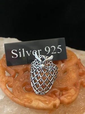 Anillo de búho de plata maciza Foto 1 de 4