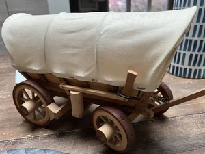 Vintage schöne handgefertigte holzüberdachte Conestoga Wagen Western Arbeitslampe - Bild 1 von 10