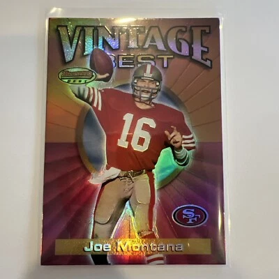 2001 Bowman’s Best Joe Montana Vintage Best #VB-JM San Francisco 49ers - Image 1 of 2