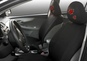 Nuevo par de fundas de reposacabezas para asiento de auto camión Ladybugs para Nissan - Imagen 1 de 4