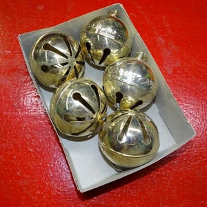 5 Wallace Christmas Ornament Sleigh Bell Silverplated - 1980 1981 1982 1983 1984 - Picture 1 of 4