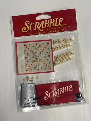 EK SUCCESS Jolees Hasbro SCRABBLE 3D Stickers Game Entertainment Scrapbooking