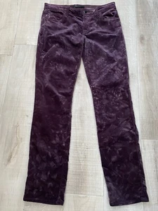 J Brand Womens Sz 26 Super Skinny Velveteen Mid Rise Floral Mirage Jeans - Picture 1 of 6