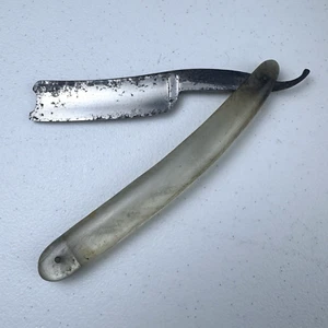 Maquinilla de afeitar recta Wade & Butchers para uso de peluquero, mango fresco pequeña grieta en la hoja - Imagen 1 de 16