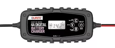 Durite 0-647-34, 4A 9 Step Automatic Digital Battery Charger Maintainer - 6/12V • 65.12€