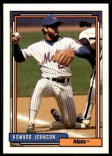 1992 Topps Howard Johnson Baseball Card New York Mets #590