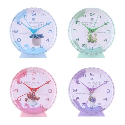 Fashionable Alarm Clock Battery Operated Mute Table Clock Large Display for Desk - Image 1 of 4