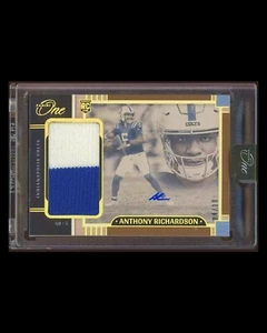 Anthony Richardson 2023 Panini One RPA Gold Prizm RC Auto /10 Rookie Autograph - Picture 1 of 2