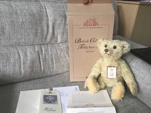 NEU STEIFF britische Sammler Mohairbär + Box LTD TEDDY ideales Geschenk 660955 - Bild 1 von 4