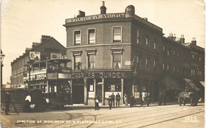 Greenwich. Junction of Woolwich Road & Blackwell Lane # 2872 by Card House. Tram - Picture 1 of 2