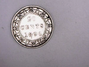 1894 Newfoundland Silver 20 Cents - VF - Picture 1 of 2