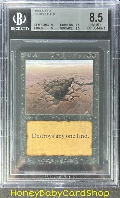 MTG Limited Edition Alpha 1993 Sinkhole BGS 8.5Q++ (Baby Quad++) NM/MT+ 93/94 - Image 1 of 4