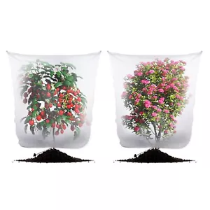 Bird Netting for Garden Protection -3.5 x 2.8 FT Drawstring Pest Barrier Bags - Picture 1 of 7
