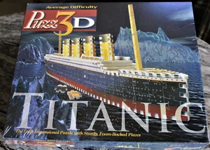 PUZZLE TITANIC PUZZLE 3D MILTON BRADLEY ¡NUEVO SELLADO! DIFÍCIL PROMEDIO - Imagen 1 de 1