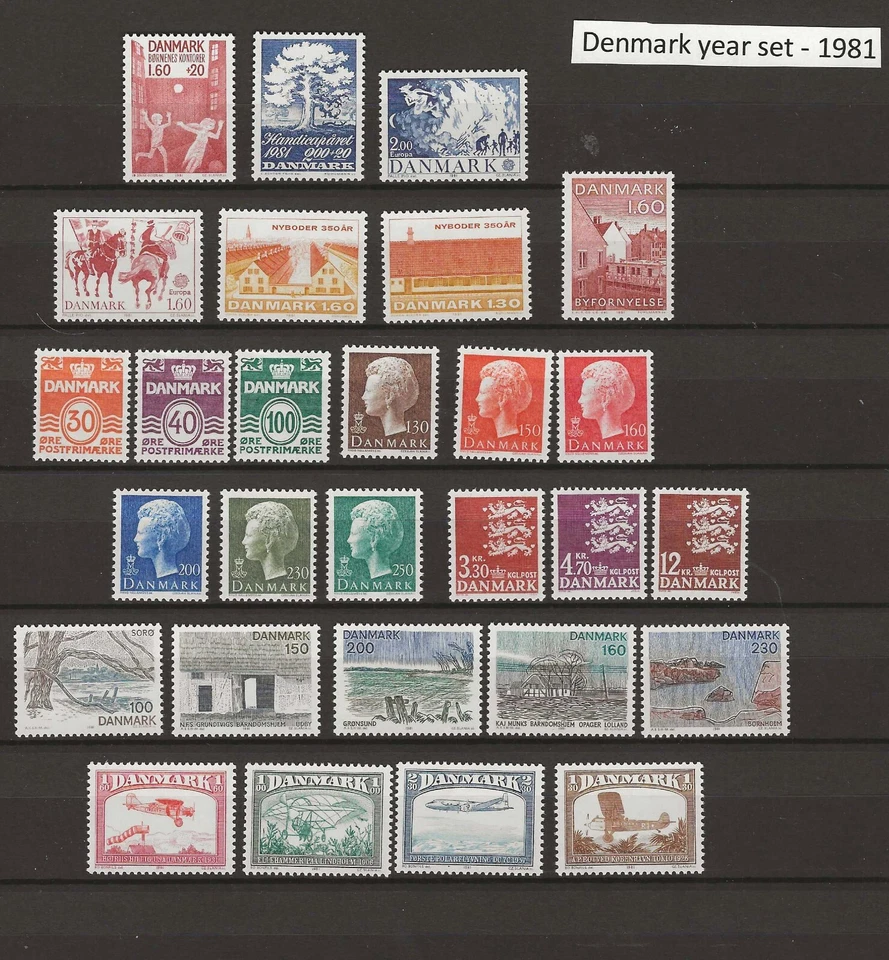 Denmark 1981 year set MNH - Image 1 of 1