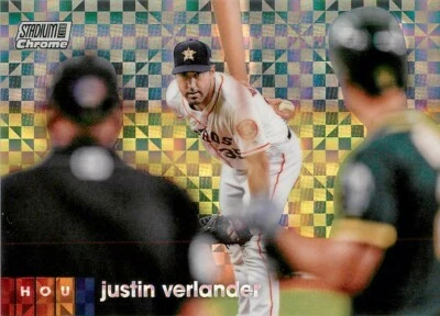 JUSTIN VERLANDER 2020 Topps Stadium Club Chrome X-FRACTOR #227 Astros  - Image 1 of 2