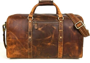 Bolso de lona de cuero artesanal de 20" para hombre - elegante y duradero - Imagen 1 de 9