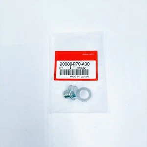 New Engine Oil Pan Drain Bolt Plug with Washer 90009-R70-A00 For Honda/Acura - Picture 1 of 8