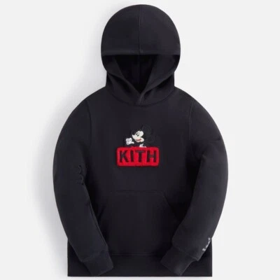 Disney Kith Kids Mickey & Friends Mickey Mouse Classic Logo Hoodie Size Large - Image 1 of 4