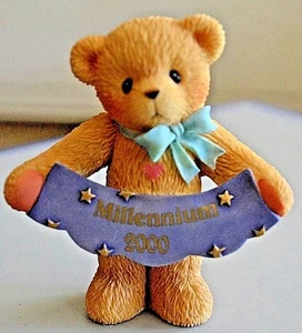 Cherished Teddies Bear Figurine 'Millennium Teddy Bear Figurine GREAT GIFT IDEA - Picture 1 of 6