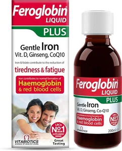 Feroglobin Plus Liquid, 200ml – Supports Health & Reduces Fatigue - Picture 1 of 1