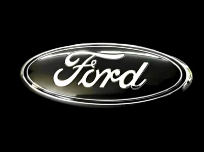 9" Black Ford Front Grill Logo/Tailgate Emblem Badge Oval Icon - Image 1 of 4