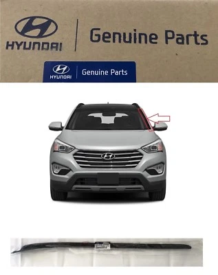 Parabrisas delantero Santa Fe 2013-2018 moldeado de pilar lado del conductor vidrio exterior OEM Foto 1 de 4