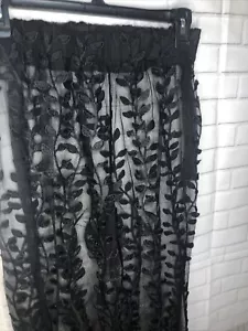 Gothic Schlaghose schwarz Punk Spitze transparent für Damen Größe M neu ohne Etikett - Bild 1 von 6