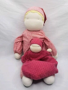 Two Handmade Amish Faceless Sock Dolls - Picture 1 of 7