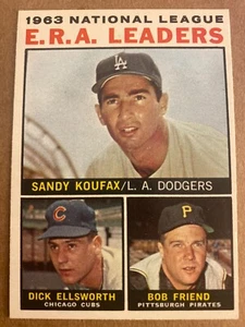 1964 Topps Baseball #1 1964 National League ERA Leaders NM/MT - Bild 1 von 2