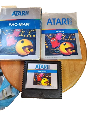 VTG. ATARI 5200 GAME CARTRIDGE. PACMAN WITH BOX, MANUAL & CONTROLLER INSERTS. - Image 1 of 2